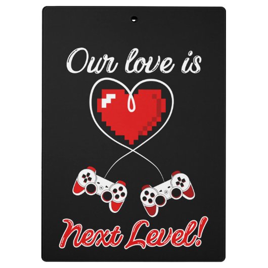 Gamer Valentijn Klembord (Achterkant)