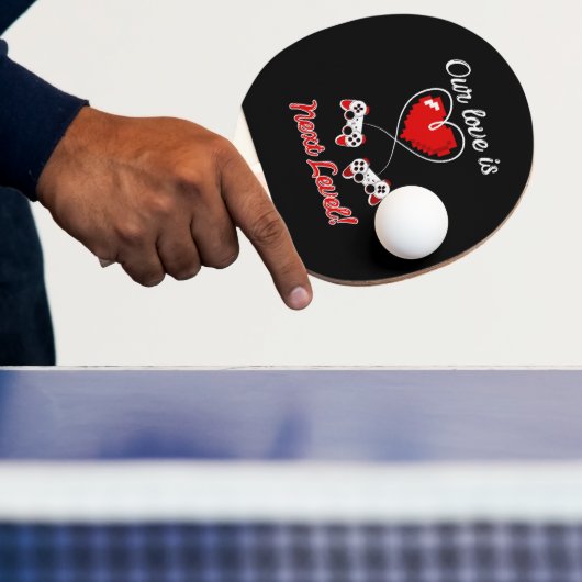 Gamer Valentijn Ping Pong Paddle Tafeltennisbatje (Insitu)
