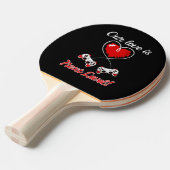 Gamer Valentijn Ping Pong Paddle Tafeltennisbatje (Voorkant Gekanteld)