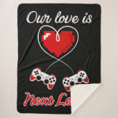 Gamer Valentijn Sherpa Blanket Deken (Voorkant)