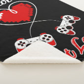Gamer Valentijn Sherpa Blanket Deken (3/4)