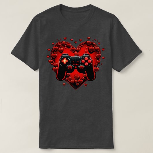 Gamer-Valentijn T-shirt (Design voorkant)