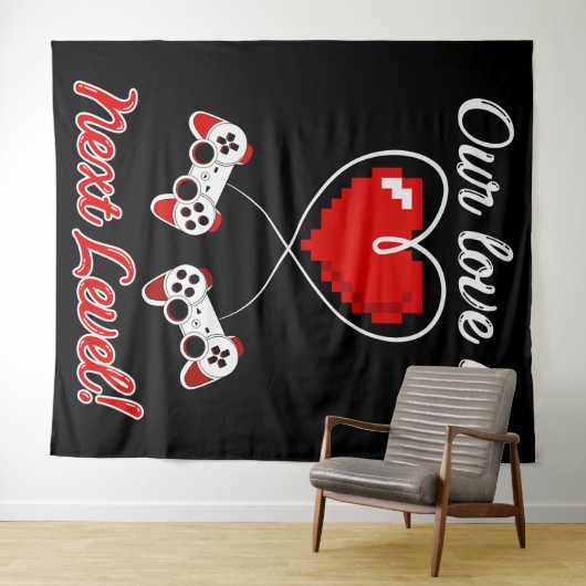 Gamer Valentijn Tapestry Wandkleed (In Situ (horizontaal))