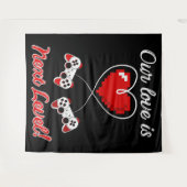 Gamer Valentijn Tapestry Wandkleed (Voorkant (horizontaal))