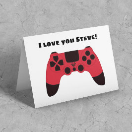 Gamer Valentijnsdag Ik Hou Van Jou Gaming Naam Kaart
