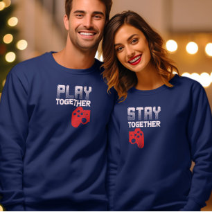 Gamer Valentijnsdag Paar Matching Funny Matchin Trui