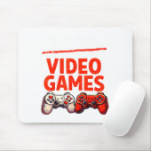 Gamer Valentine V Is For Video Games Valentines Da Muismat (Met muis)