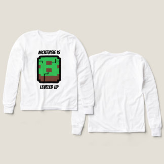 Gamer Verjaardag Bouwen Pixel Groen Level 8 