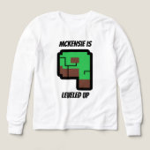 Gamer Verjaardag Bouwen Pixel Groen Level 9  (Voorkant)