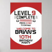 Gamer Verjaardag Hangende Poster (Voorkant)