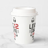 Gamer Verjaardag of Afstuderen Papieren Bekers (Rechts)