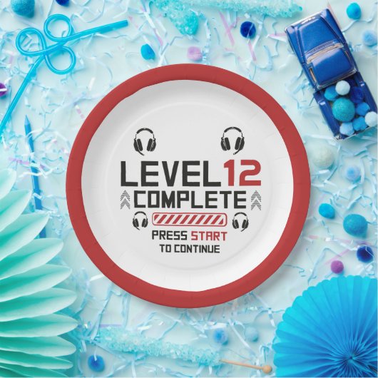 Gamer Verjaardag of Afstuderen Papieren Bordje (Feest)