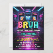 Gamer Verjaardag uitnodiging (Voorkant)