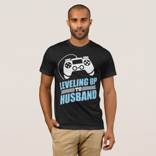 Gamer-Verloving tot echtgenoot T-shirt (Voorkant volledig)