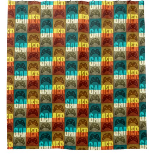 GAMER  VIDEO GAME CONTROLLER DOUCHEGORDIJN (Voorkant)