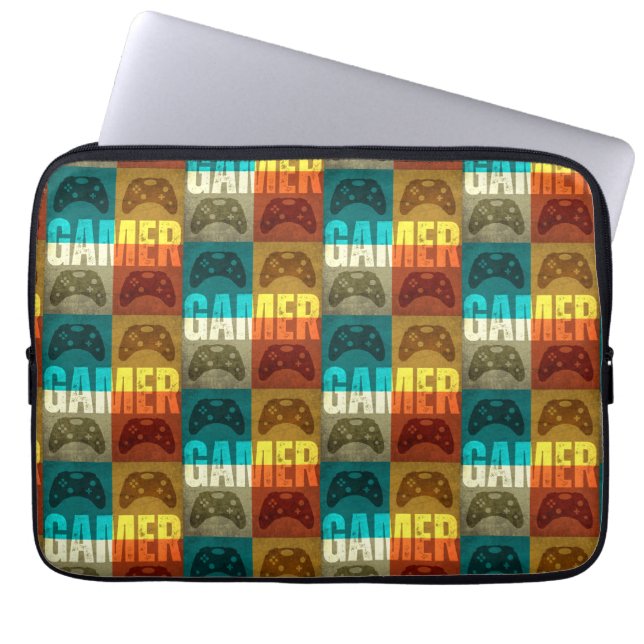 GAMER  VIDEO GAME CONTROLLER LAPTOP SLEEVE (Voorkant)