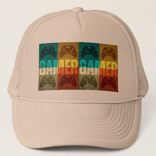 GAMER  VIDEO GAME CONTROLLER TRUCKER HAT PET (Voorkant)