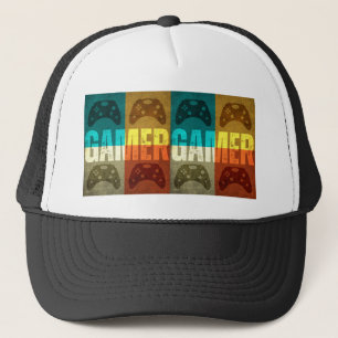 GAMER  VIDEO GAME CONTROLLER TRUCKER HAT PET
