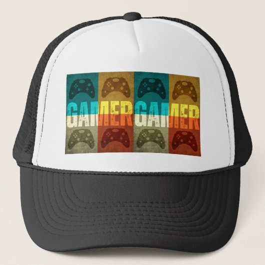 GAMER  VIDEO GAME CONTROLLER TRUCKER HAT TRUCKER PET (Voorkant)