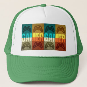 GAMER VIDEO GAME CONTROLLER TRUCKER HAT TRUCKER PET