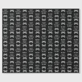 Gamer Video Game Controller Verjaardagsfeest Cadeaupapier (Vlak)