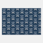 Gamer Video Game Controller Verjaardagsfeest Inpakpapier Vel (Voorkant)