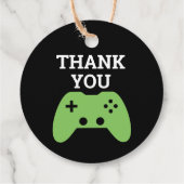Gamer Video Game Party Dank u gepersonaliseerd Bedankjes Labels (Achterkant)