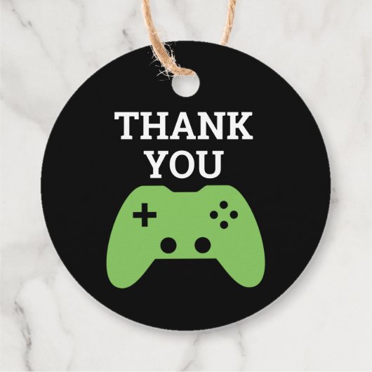 Gamer Video Game Party Dank u gepersonaliseerd Bedankjes Labels (Achterkant)