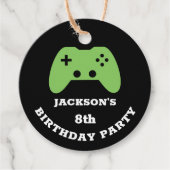 Gamer Video Game Party Dank u gepersonaliseerd Bedankjes Labels (Voorkant)