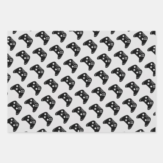 Gamer Video-pictogrammen voor controllers Patroonf Inpakpapier Vel (Voorkant 3)