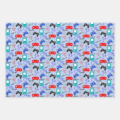 Gamer Video-pictogrammen voor controllers Patroonf Inpakpapier Vel (Voorkant 2)