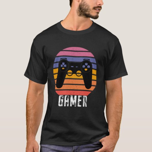 Gamer Video retro Controller games Gaming Boys Gir T-shirt (Voorkant)