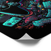 Gamer Videogame Controller 13 Poster (Hoek)