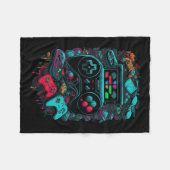 Gamer Videogame Controller 14 Fleece Deken (Voorkant (Horizontaal))