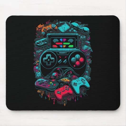 Gamer Videogame Controller 14 Muismat (Voorkant)