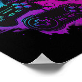 Gamer Videogame Controller 15 Poster (Hoek)