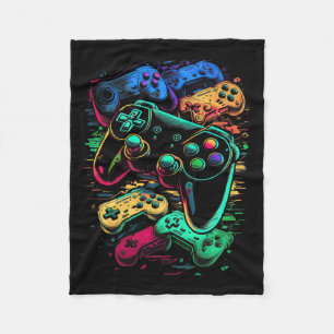 Gamer Videogame Controller 17 Fleece Deken