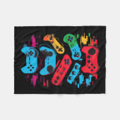 Gamer Videogame Controller 18 Fleece Deken (Voorkant (Horizontaal))
