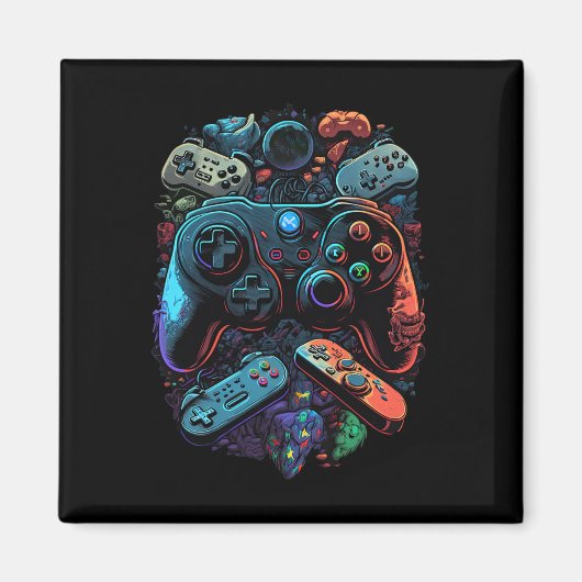 Gamer Videogame Controller 19 Magneet (Voorkant)