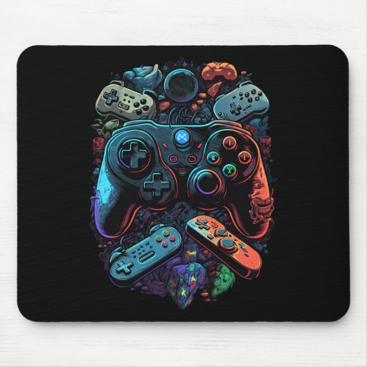 Gamer Videogame Controller 19 Muismat (Voorkant)