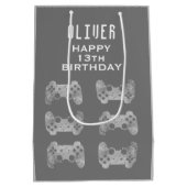 Gamer Videogame Controller Verjaardag Medium Cadeauzakje (Achterkant)