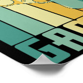 Gamer Videogame Lover Grappig Retro Gaming Poster (Hoek)