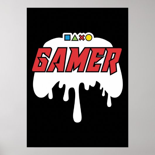 Gamer - Videospel, games Poster (Voorkant)
