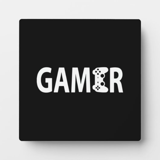 Gamer, videospelcontroller - game Humor Joke Fotoplaat (Voorkant)