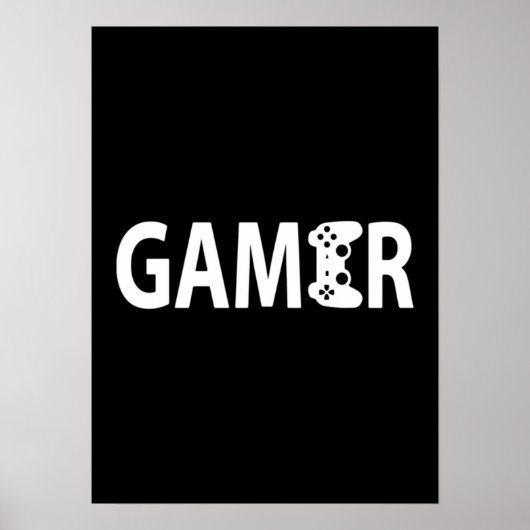 Gamer, videospelcontroller - game Humor Joke Poster (Voorkant)