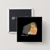 Gamer Vierkante Button 5,1 Cm (Voorkant /achterkant)