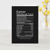 Gamer Voedingsfeiten Grappige Gaming Console Gift Kaart (Gele Bloem)