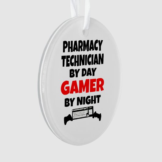 Gamer voor apotheektechnicus ornament (voorkant)