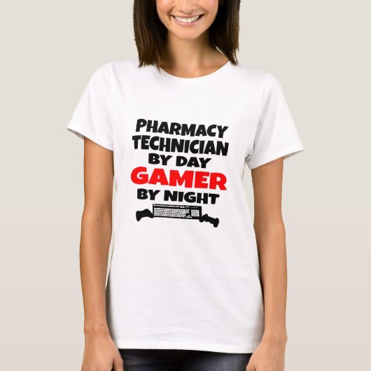 Gamer voor apotheektechnicus t-shirt (Voorkant)