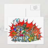 Gamer voor het leven briefkaart (Voorkant / Achterkant)